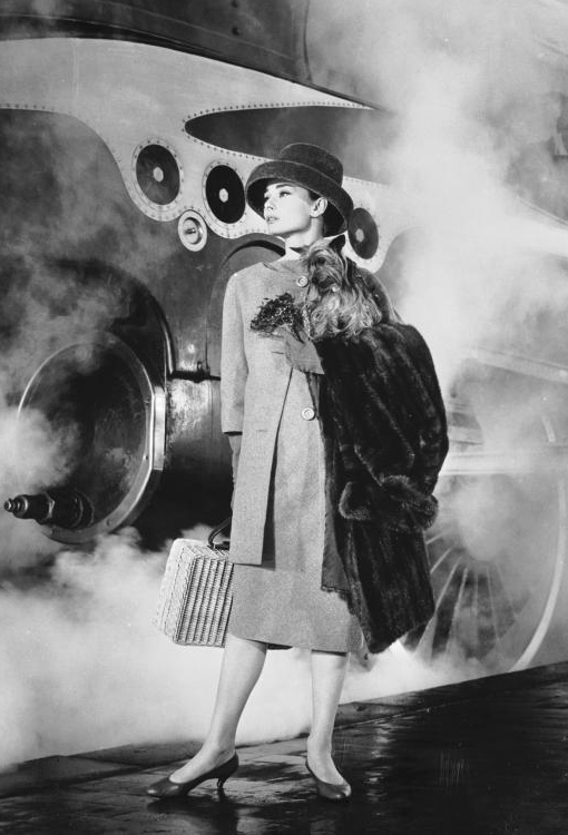 Одри Хепберн с чемоданчиком
