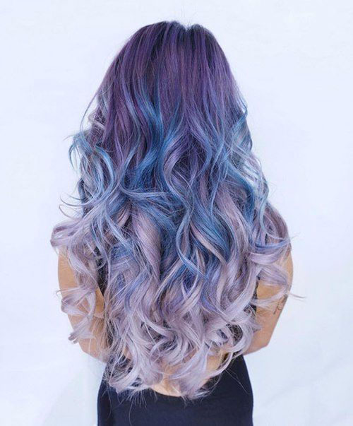 пепельно-фиолетовое окрашивание волос