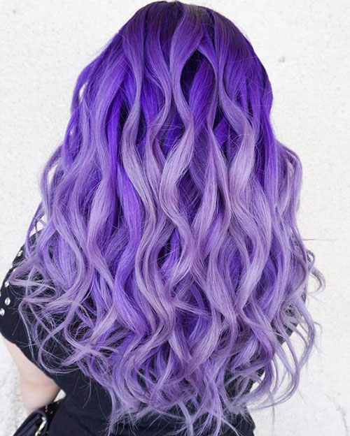 пепельно-фиолетовые волосы