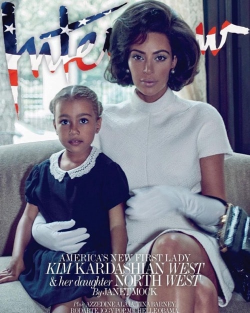 Ким Кардашьян на обложке журнала Interview Magazine
