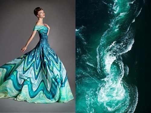 платье морская вода