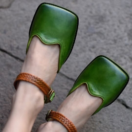 Осенние туфли женские на низком каблуке